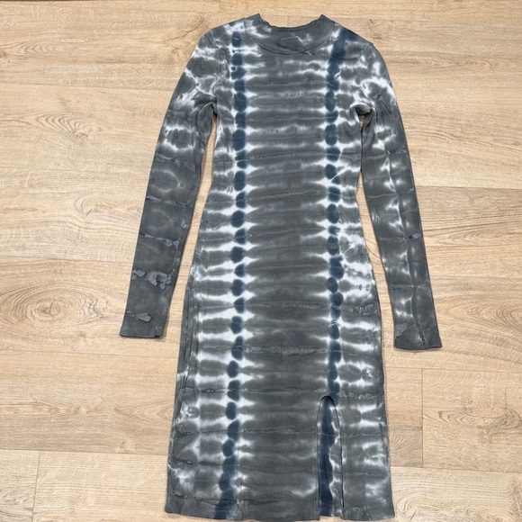 Young Fabulous & Broke Dax Ribbed Tie Dye Bodycon Midi Dress - Picture 3 of 10